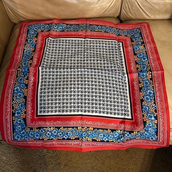 Vintage Italian Colorful Patterned Scarf - Picture 1 of 4